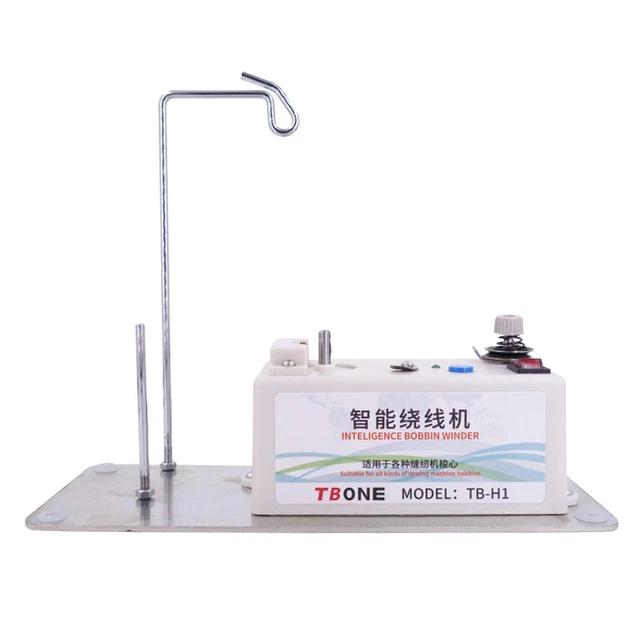 Zerodis Avvolgitore elettrico per bobina, semplice avvolgitore portatile per macchine da cucire per uso domestico industriale elettrico automatico bobina avvolgitore per bobina strumento di