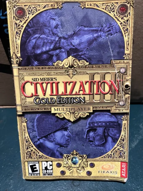 Sid Meiers Civilization III 3 Gold Edition PC 2003 ATARI Interactive MANUAL ONLY