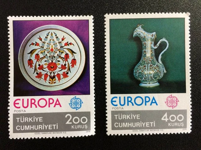 1976 Türkei; 200 Serien Europa, postfrisch/MNH, MiNr. 2385/86, ME 2200,- 2