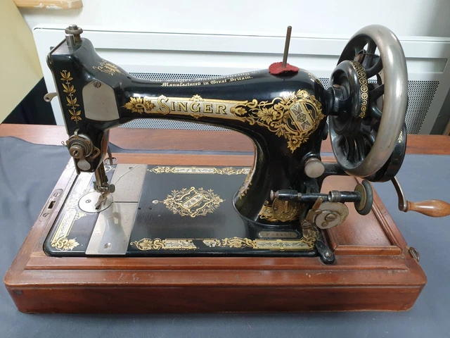 Ancienne Machine à Coudre Singer Pour Fillettes – Années 30 – Boîte Et Notice Incluses