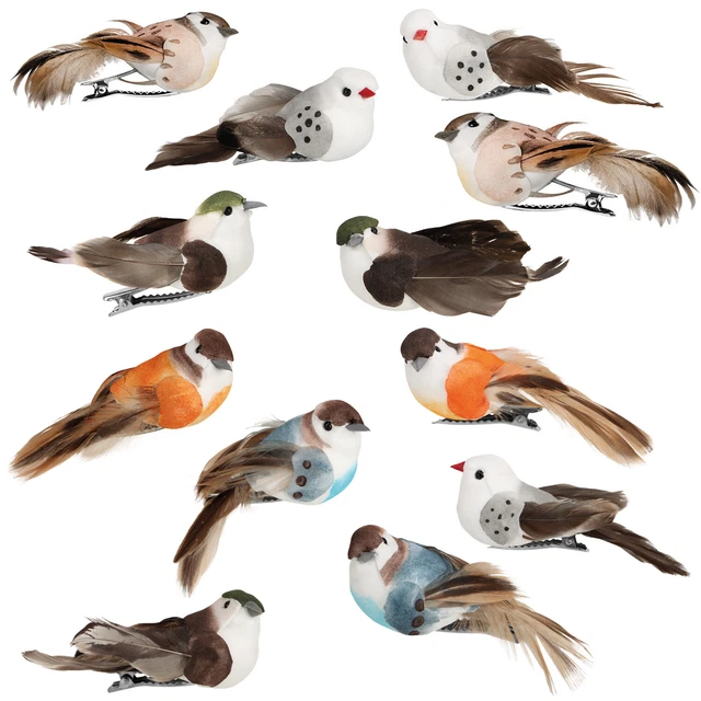 5PCS VOGEL DEKO Figuren Knstliche Vgel Deko Mit Clip Bunt Vogelfigur Mit  Halte EUR 8,34 - PicClick DE