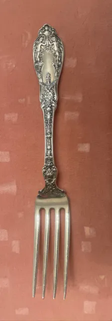 Antique 1901 Ornate Paris by Gorham Sterling Silver Dinner Fork