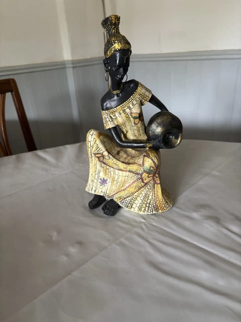 Figurine Vintage John Buck, Ballerine Assise En Bone China, Peinte à La Main, Occasion