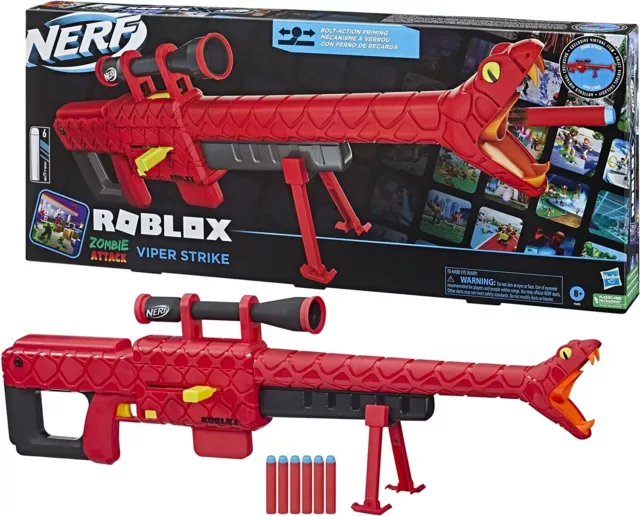 NERF Roblox Jailbreak Armor Includes 2 Hammer Action Blasters Ages 8+ Toy  Gun