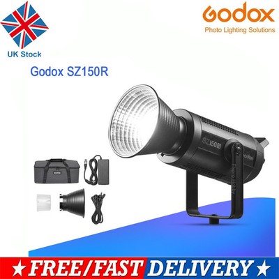 REGNO Unito GODOX SZ150R RGB COB 150W LED Luce video per studio fotografico in diretta su YouTube 