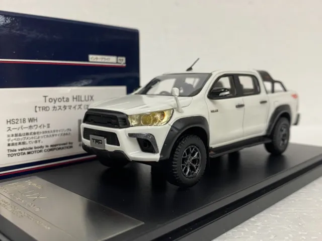 *USED* 1:43 HI STORY HS218WH TOYOTA Hilux TRD Custom JDM Resin scale model car