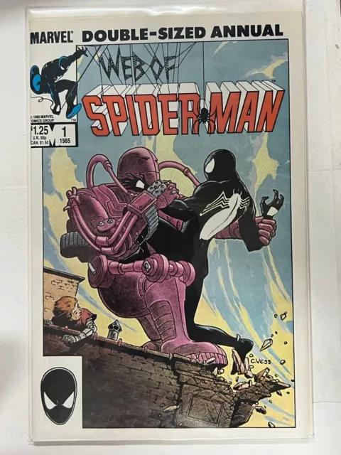 Web of Spider-Man #1 (1985) Marvel Comics - Double Sized Annual
