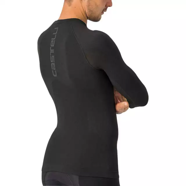 Castelli Mens Core Seamless Long Sleeve Cycling Base Layer - Black 3