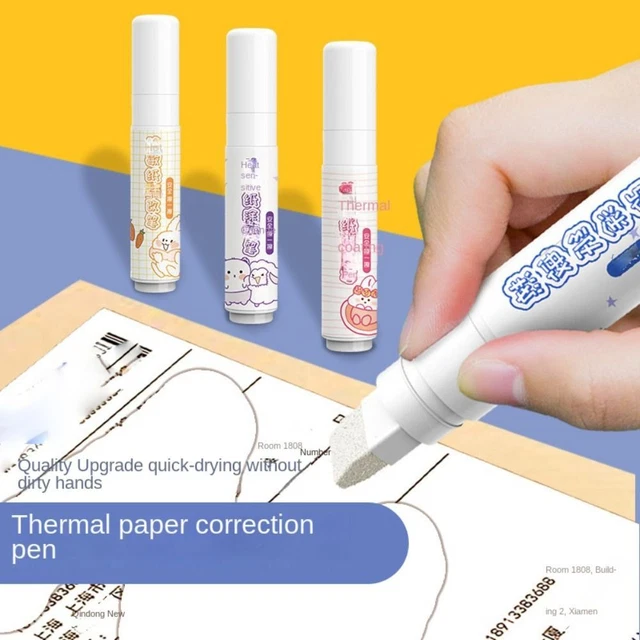 Papel térmico corrección líquido papel térmico sello confidencialidad