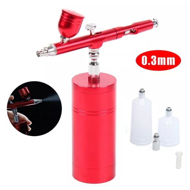 Air Pump Spray Gun, 0.3mm Nozzle 2 Levels Adjustable Pressure Low Vibration  Power Display Auto Start Stop Mini Airbrush Kit for Model Painting :  : Tools & Home Improvement