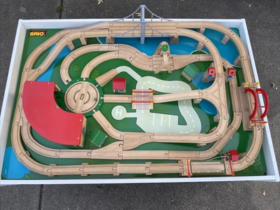 brio train table with storage