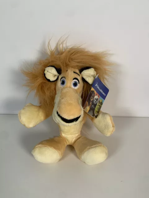 Alex The Lion Madagascar Small Soft Toy Plush Character - New With Tags