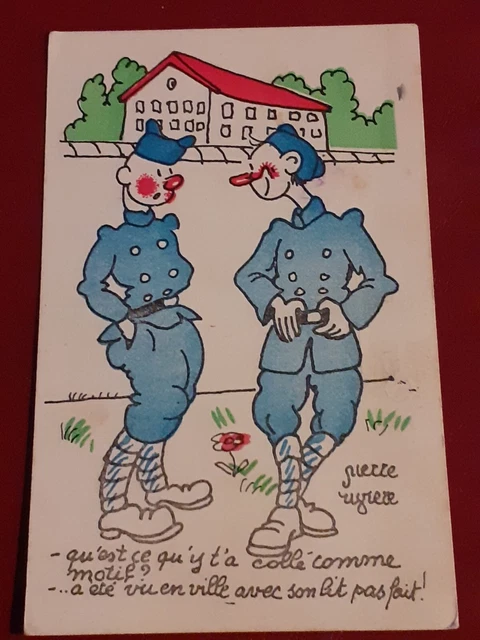 RARE CARTE POSTALE ancienne Chateau d'Argenton signée par le baron de