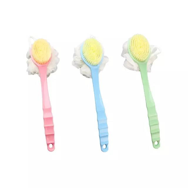 Double Side Long Handle Back Shower Brush, Bathroom Accessories, Washer