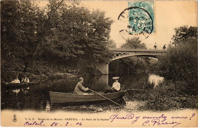 CPA AK Creteil Bords de la Marne-Le Pont de la Guiere FRANCE (1282381)