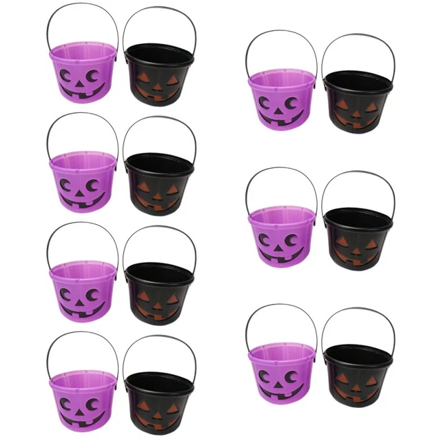 14 pz secchio zucca contenitore regalo contenitore scaffale magazzino bambino