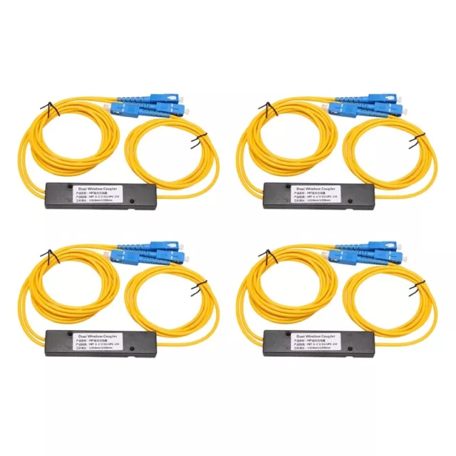 4X Ftth SC UPC 1X2 Plc Singlemode Fiber Optical Splitter Fbt Optical9372