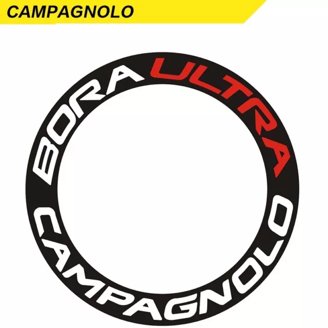 Two Wheel Sticker Set for CAMPAGNOLO CP Bora ULTRA Road Bike Cycling Decals