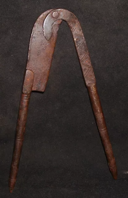 Antique Indian Ethnic Old Iron Supari Cutter Betel Nut Cutter Collectible