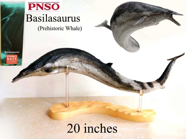 BASILOSAURUS 20'' PREHISTORIC whale Figure PNSO Dinosaurs Model display ...