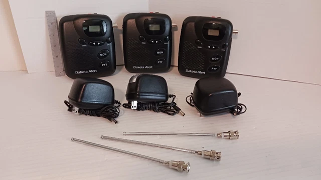 Dakota Alert M538-BS Murs 2 Way Base Station Transceiver Radio - Set of 3