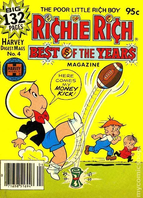 Richie Rich Best of the Years #4 VG+ 4.5 1979 Stock Image Low Grade