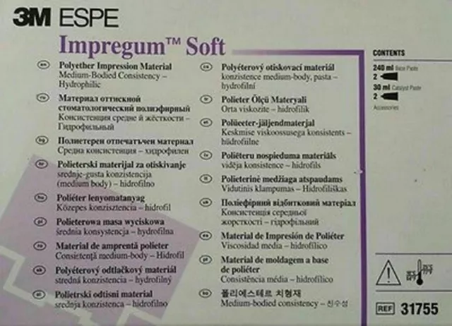 3M ESPE Impregum SOFT Handmix single Pack Impression Material DENTAL