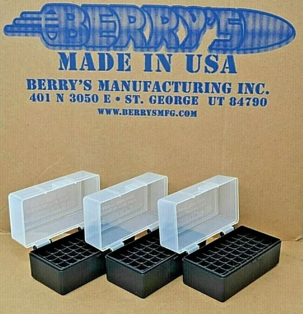 Berrys 405 Ammo Box 223 Rem,5.56 Nato 50Rd Blue/Black