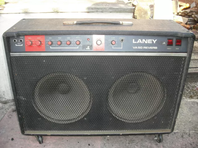 Laney VA 50 Reverb. 2x12 50w valve combo amplifier all tube amp head EL34 VA50