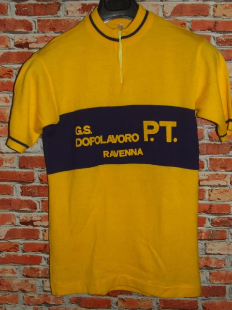 Maillot Vélo Vintage Eroica – Vittore Gianni, 100% Laine, Taille L, Années 70