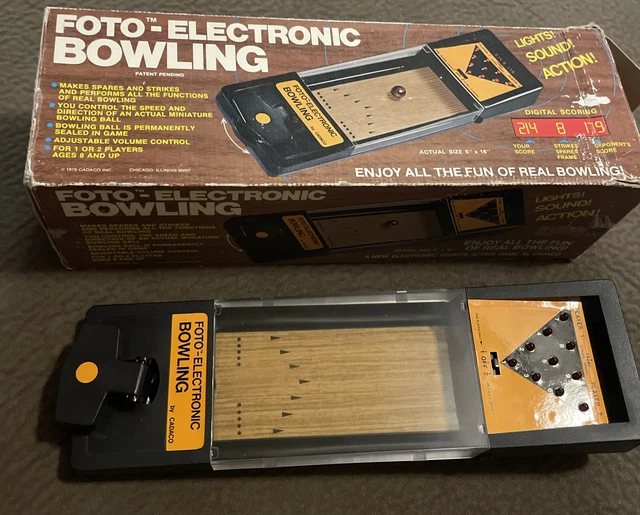 Cadaco Inc Foto-Electronic Bowling, Vintage Game, Lights & Sounds, Tested, Works