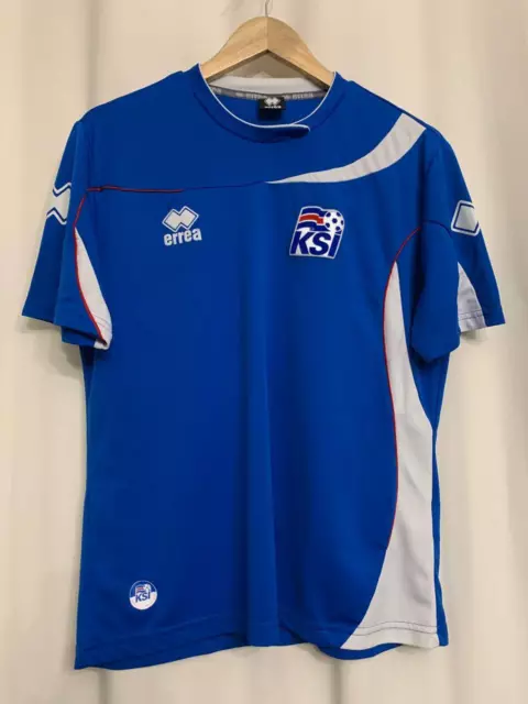 Iceland National Team 2012/2013 Home Football Shirt Jersey Size M Errea