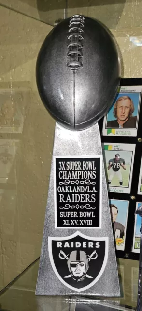 Oakland Raiders Super Bowl Championship Replica Lombardi Trophy