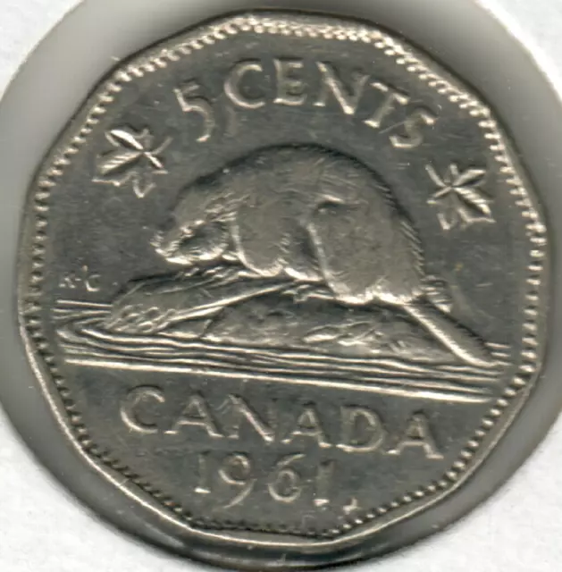 Canada - 5 Cents - 1961 - #1 - Elizabeth II 1st portrait