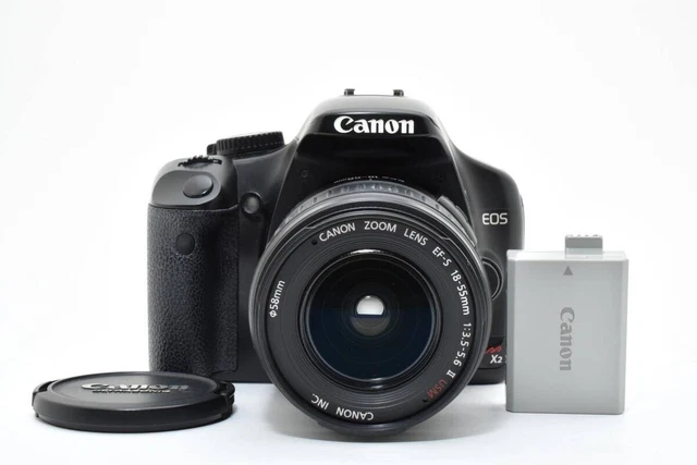 CANON EOS KISS X2 DSLR Camera with 18-55mm Lens Excellent