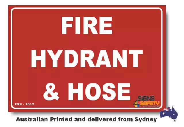 Fire Hydrant & Hose Sign