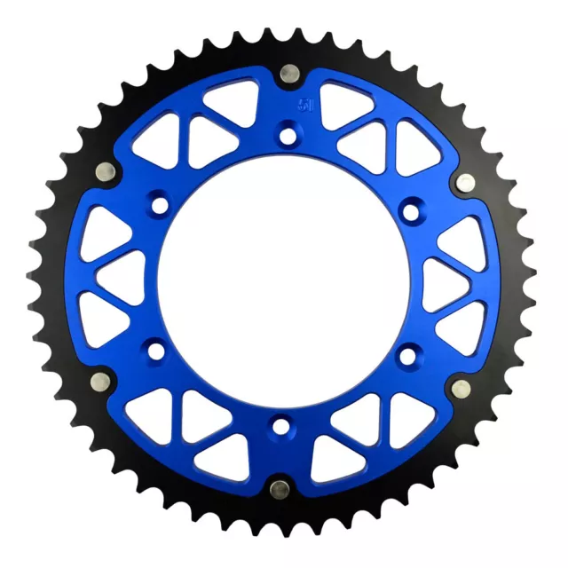 51T Rear Sprocket 520 Chain for Yamaha TTR230 YZ125 YZ250F YZ450F WR250F WR450F 3