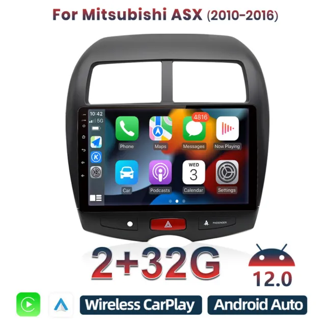 For Mitsubishi ASX 2010-2016 Android 12 Car Radio GPS Sat Nav BT 2+32GB CarPlay