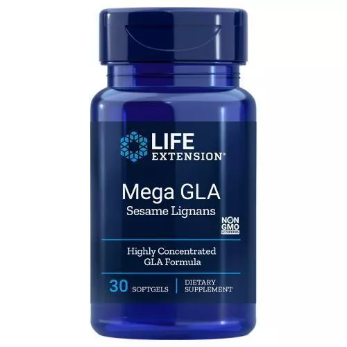 Mega GLA with Sesame Lignans 30 Softgels By Life Extension