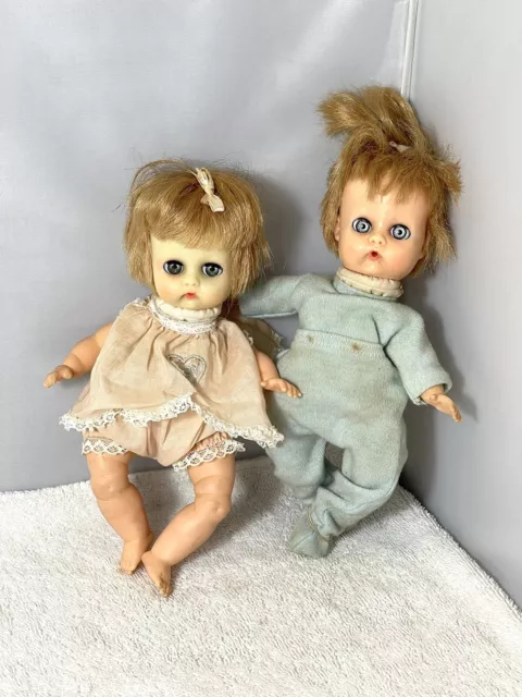 Vintage Vogue Lil Dear Baby Dolls 8" Tall 1960's 2