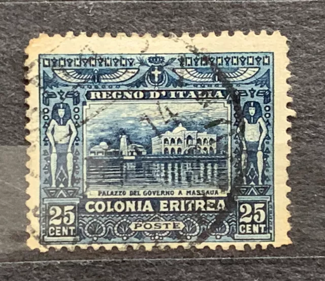 Eritrea 1910 Government Palace 25c Used 4FM11