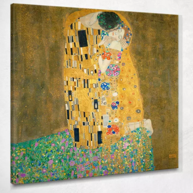 Il Bacio Klimt Gustav quadro stampa su tela KG64