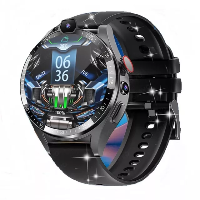 2023 KOM4 PRO 4GB+128GB 4G SmartWatch Dual Camera GPS Google Play Waterproof NFC