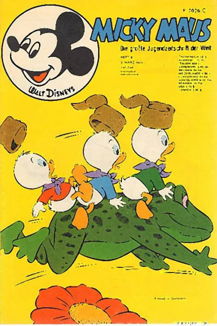 Micky Maus Nr 9 Ehapa Verlag 1974 Disney