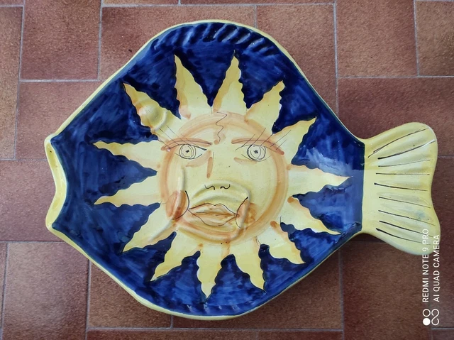 Pot de confit en terre cuite émaillée jaune provençal antique français