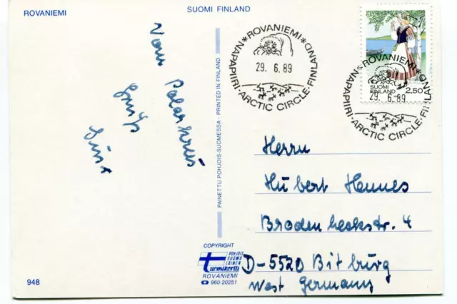 1989 Rovaniemi Suomi Finland Napapiri Polar Arctic Circle Antarctic Cover