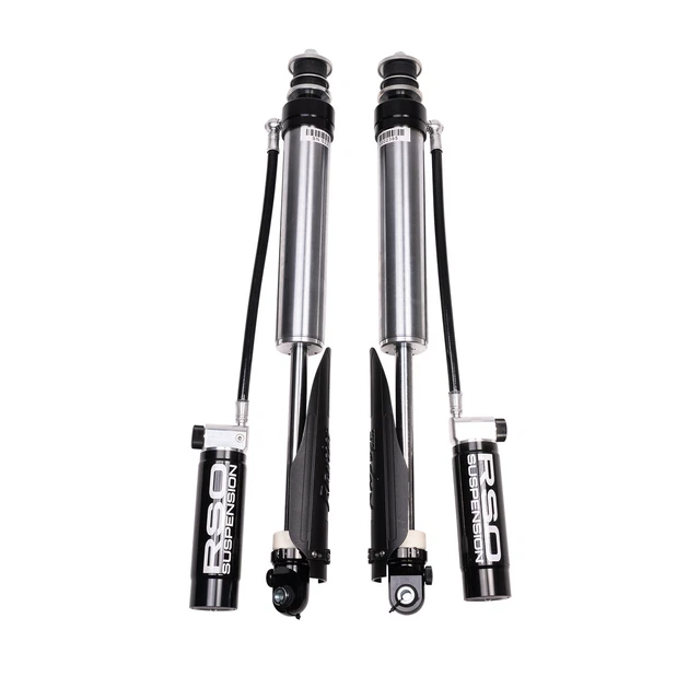 2.5 Adjustable Remote Reservoir Shocks Rear 0-3" Lift for 7-21 Toyota Tundra