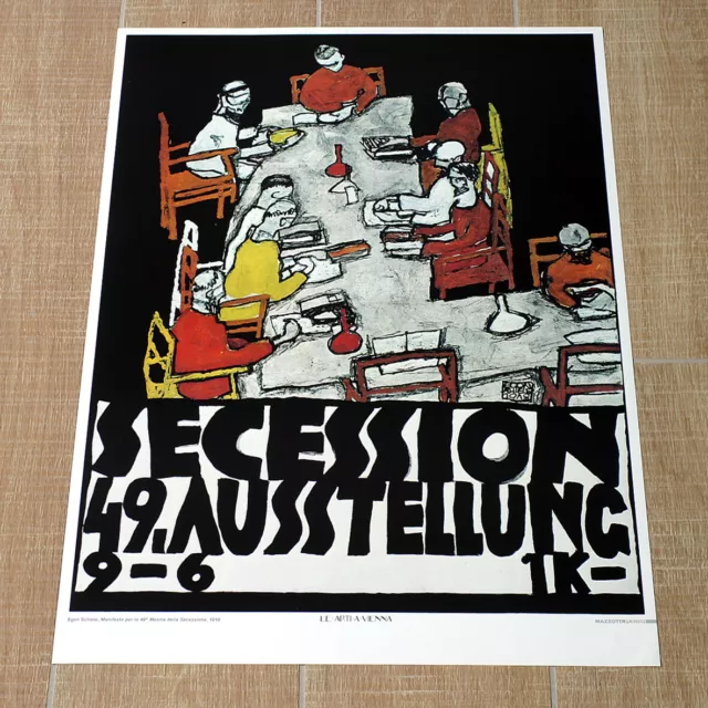 SCHIELE SECESSION 49 poster manifesto Ausstellung Wien Vienna Espressionismo H8