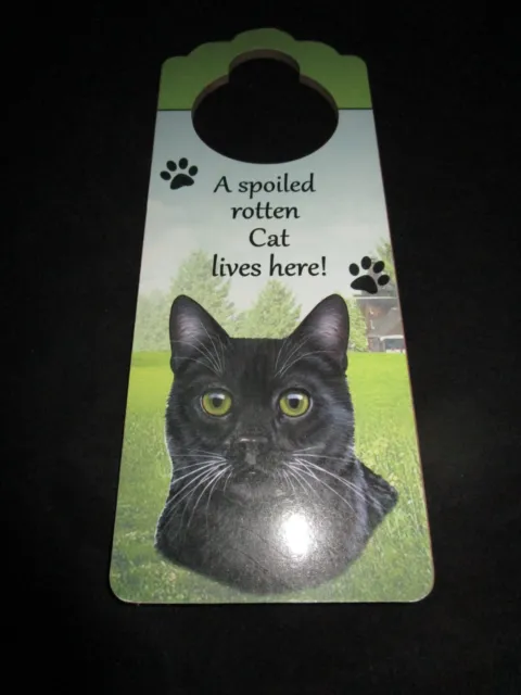 A Spoiled Rotten Cat Door Knob Hanger A Spoiled Rotten Cat Lives Here