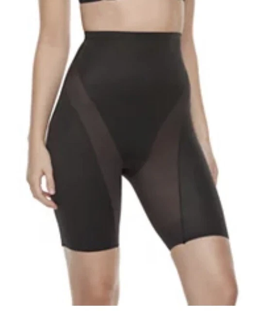 Naomi & Nicole Shapewear Cool and Comfortable Hi Waist Thigh Slimmer 7429 Black